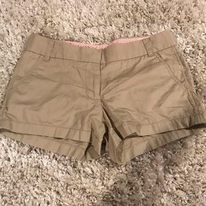 J. Crew Chino “Broken In” Shorts. Tan. Size 2